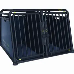 Caisse chien quad, robuste et sécurisée, idéale pour le transport de votre compagnon.