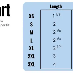 Tableau de guide taille chaussure chien avec mesures de longueur et largeur pour tailles XS à 3XL.