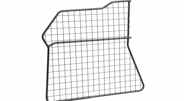 Barrière de sécurité en métal pour chien, idéale pour séparer l'espace conducteur dans un camping-car.